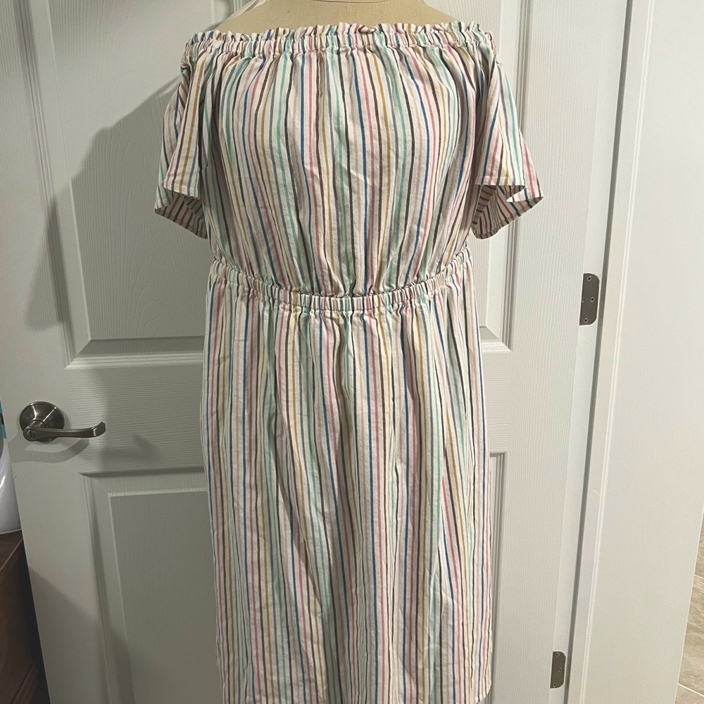 Lane Bryant off the shoulder midi dress